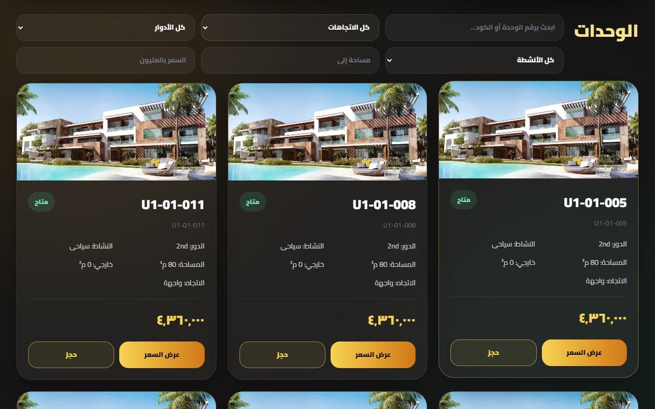لوحة برنامج الاستثمار العقاري